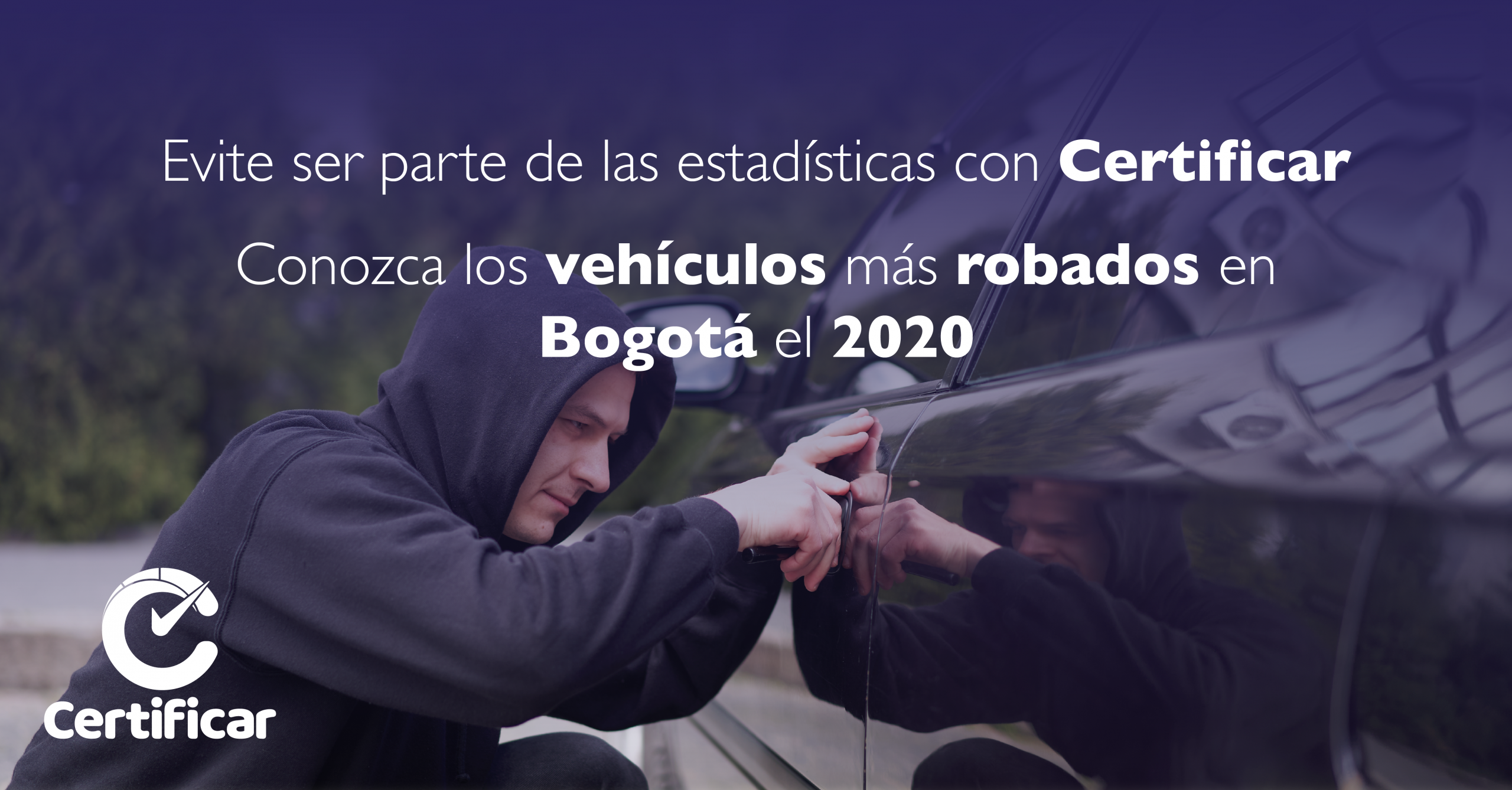 Vehículos más robados en Bogotá el 2020
